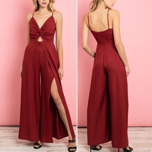 Trend Setter Diva Boutique Pants - RED RUST JUMSUIT!